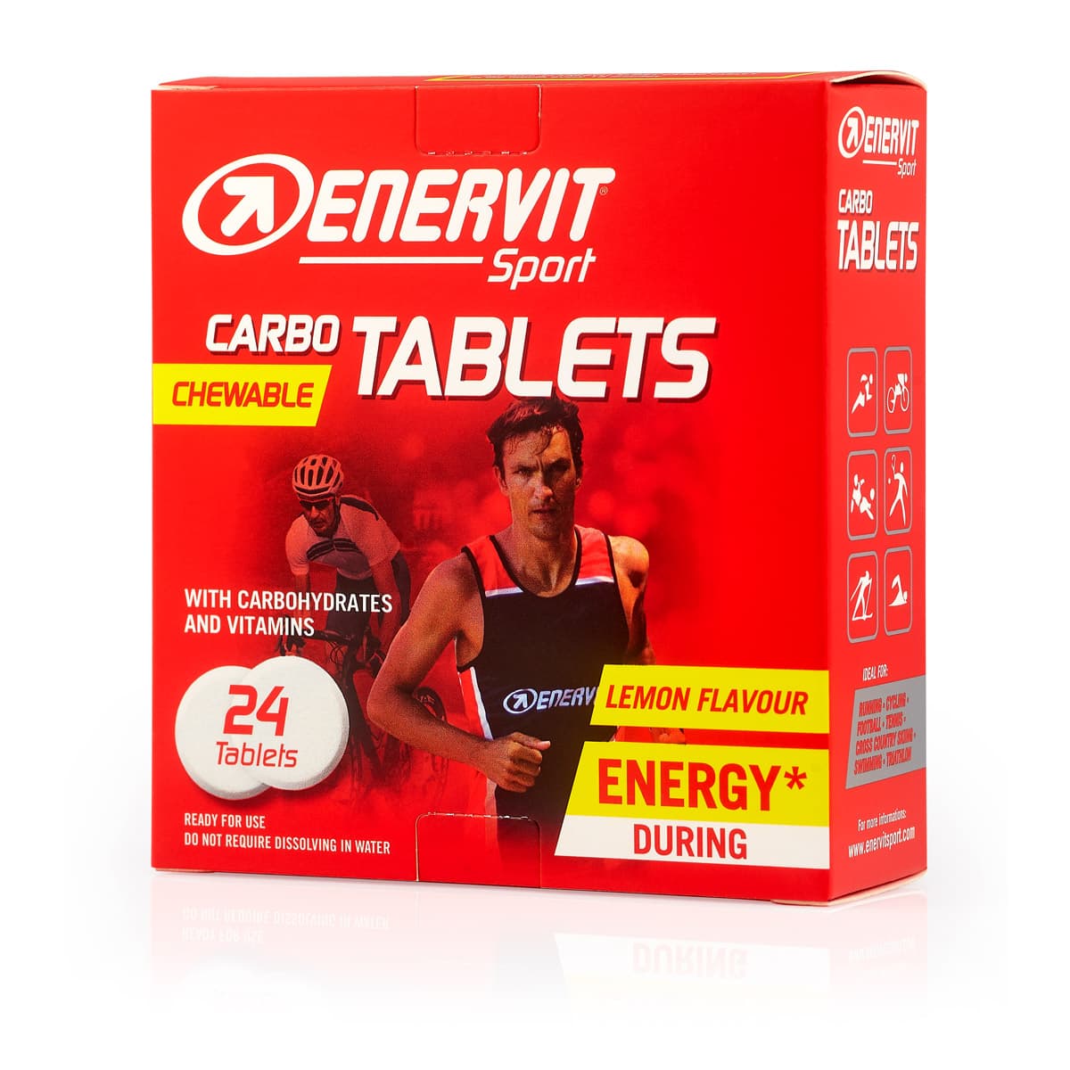 Enervit Carbo Tablets 24 szt. (tabletki węglowodanowe do ssania)